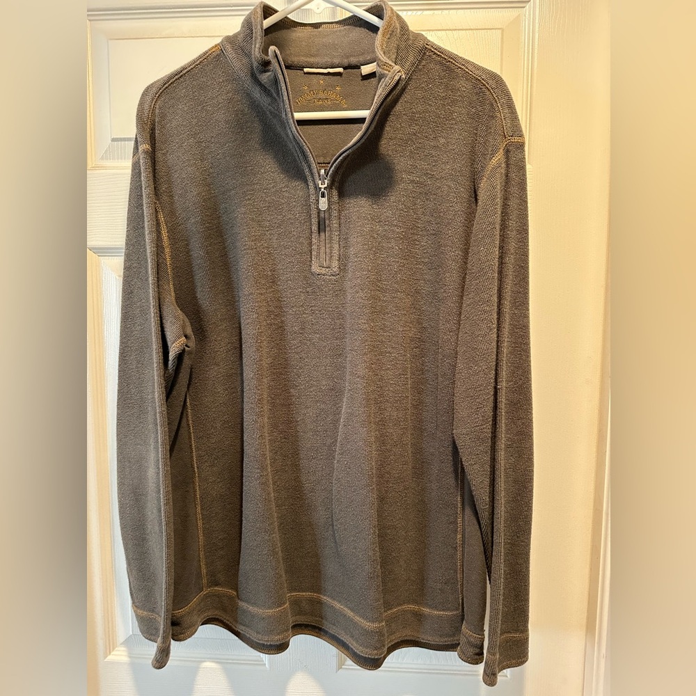 Men’s half zip Tommy Bahama button